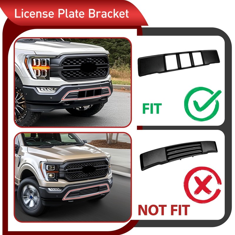 JMTAAT Front License Plate Frame Bracket Compatible with 2021-2023 Ford