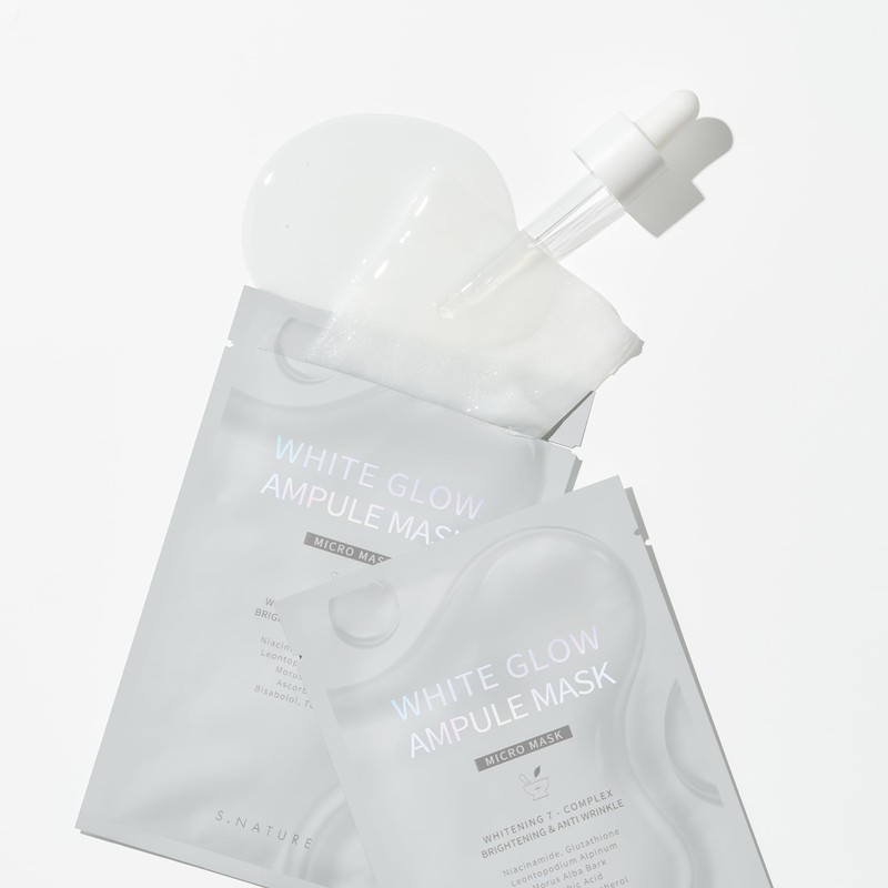 S.NATURE White Grow Ampoule Mask, Sheet Mask, Whitening, Whitening Ampoule,