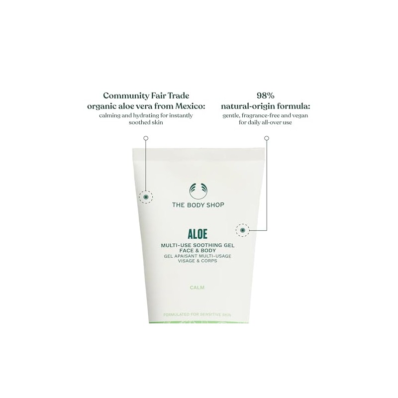 The Body Shop Aloe Multi-Use Soothing Gel, 6.76 Fl Oz