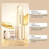 Lápiz Labial Que Cambia De Color, Lámina Dorada, Nutritivo Y