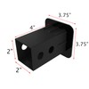 eVerHitch 2" American Black Flag Trailer Hitch Cover Plug for