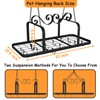 TICKCACY 33” Black Pot Rack Hanging, Metal Pan Rack Hanging
