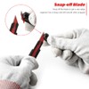 Gomake 9mm Utility Knife Replacement Blades,30 Degree Snap Off Carbon