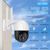 1080P Outdoor PTZ Security Camera 2MP Outdoor Waterproof WiFi Surveillance
