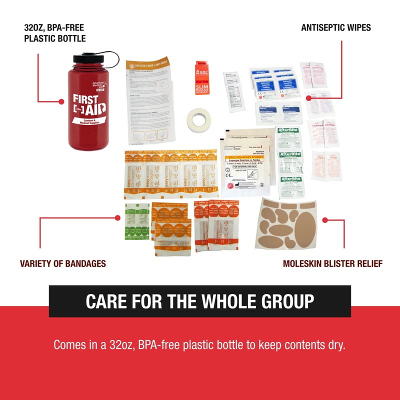 Adventure Medical Kits 32 oz Canteen and First Aid Kit