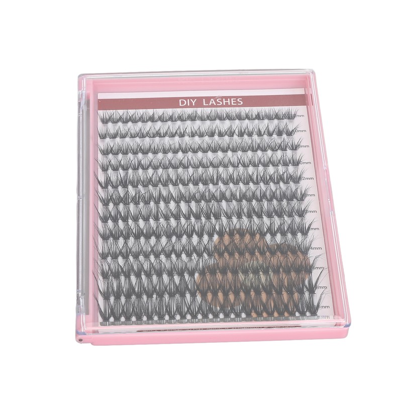 DIY Lash Extension Kit 240pcs Individual Eyelash 10‑16mm Clusters Eyelash