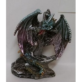 George S. Chen Dragon with Sword Figurine (Blue)