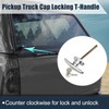 X AUTOHAUX 1 Set Garage Door T-Handle Lock Kit Shed