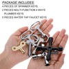 Mudder 11 Pcs Multi Functional Utility Key Kit Plumbers Key