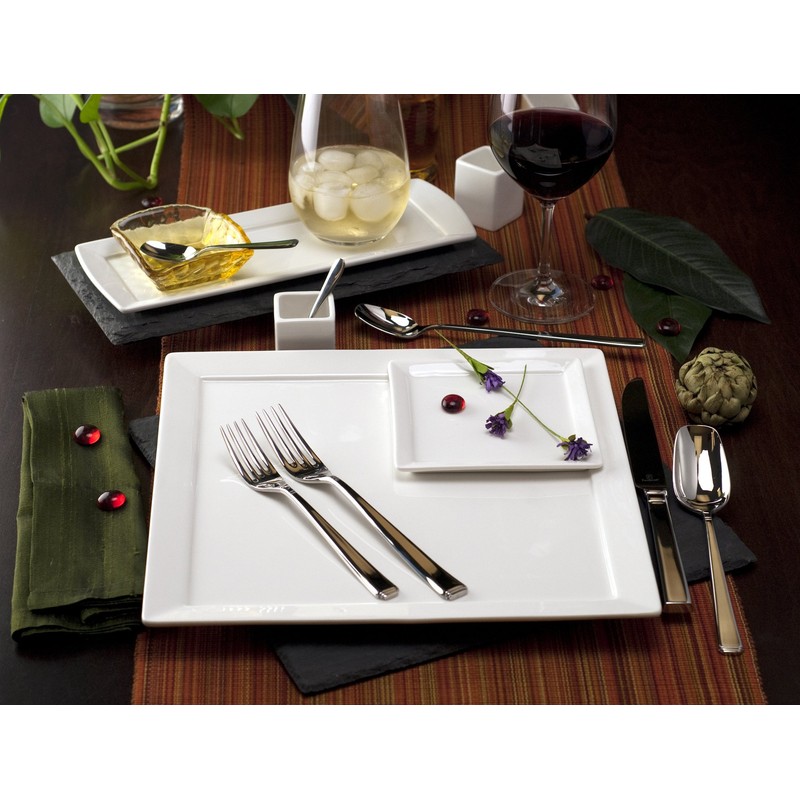 Fortessa Scalini 18/10 Stainless Steel Flatware, 5 Piece Place Setting