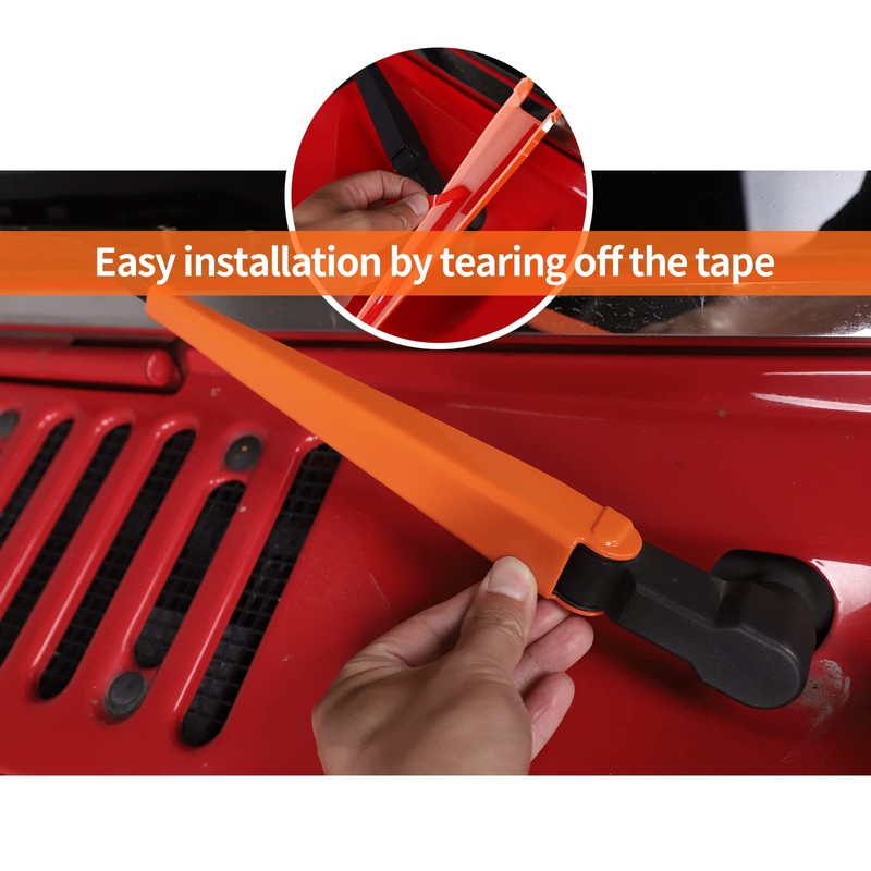 SQQP Front Window Windshield Wiper Arm & Blade Decoration Cover