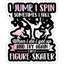 eden tee Figure Skater Girls Figure Skating I Am A Figure Skater- 4x3 Vinyl Stickers, Laptop Decal, Water Bottle Sticker (Set of 3)