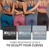 3DActive Fabric Resistance Bands for Legs and Butt. Wide Non-Slip