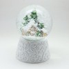 20148 Elegant Snow Globe Hut Magic with White Artificial Stone