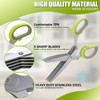 Herb Scissors, Stainless Steel Kitchen Scissors, 5 Blades, Herb Scissors