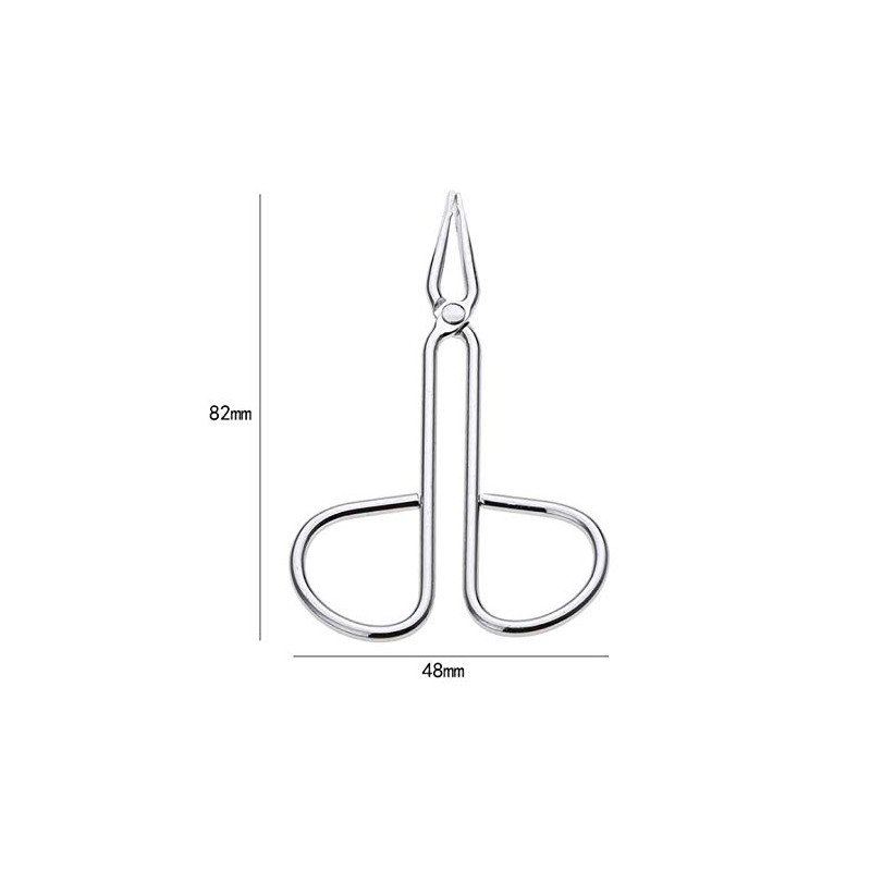 LASSUM 2 PCS Eyebrow Tweezers,Stainless Steel Scissors Shaped Eyebrow Straight