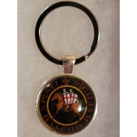 CHMO Templar Knights on Horse Key Ring