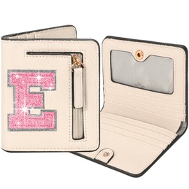 OYLOLA Birthday Gift for 4 5 6 7 8 9 10 11 12 13 Year Old Girls, Christmas Gifts for Teen Girls Cute Girls Wallet Small Rfid Wallet Women Trendy Fashion Girls Stuff, Beige