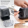 Arteza Pencil Sharpener, Black, Quiet Pencil Sharpener for 8-mm Pencils,