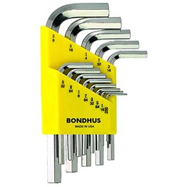 Bondhus (bondasu) Hex Wrench Set Short 12 Piece Inch Type hlx12sb