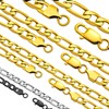 Oaldilee 6mm Gold Figaro Chain For Men 22" Inches 6MM