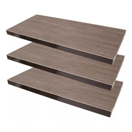 Set 3 Repisas Flotantes Melamina Vintage 30x15 Cm
