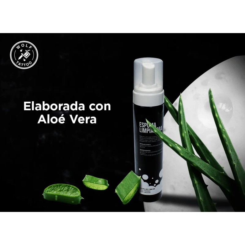 Espuma Limpiadora Wolf Tattoo Para Tatuaje 120ml