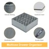 DIMJ Pack of 2 Storage Boxes for Socks, 24 Cell