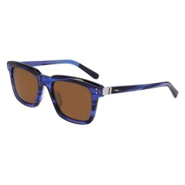 Shinola New SHINOLA by Flexon SH-1500S 460 Crystal Navy Horn Sunglasses with Brown Lens