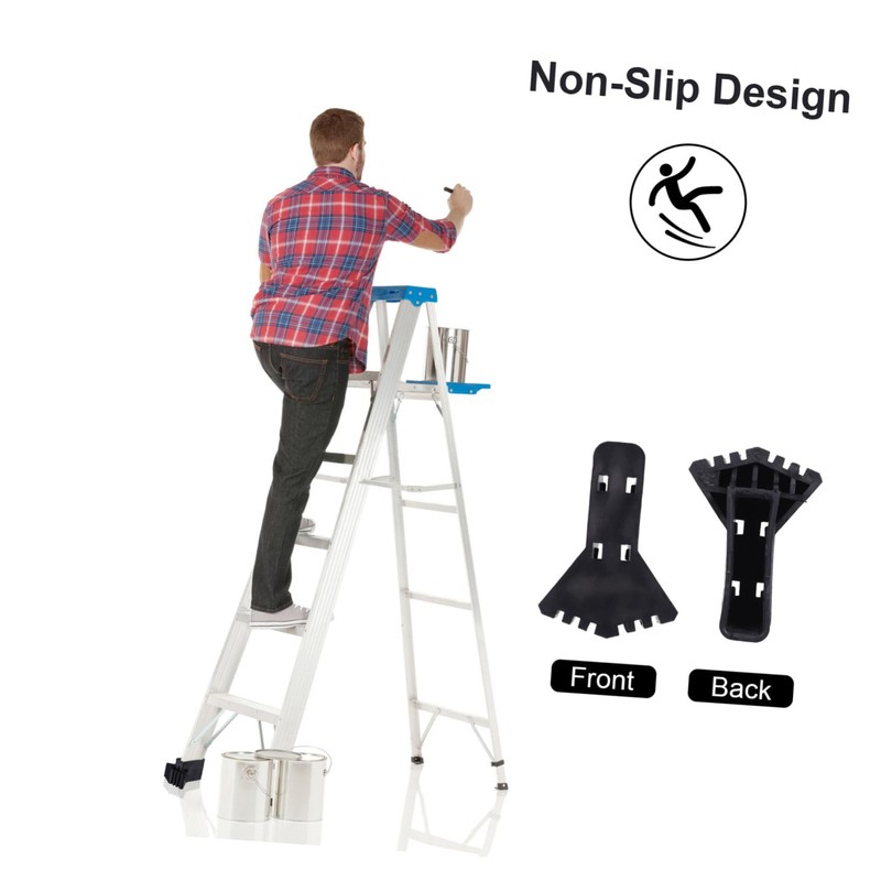 TEHAUX 4 Pcs Ladder Feet Protector Pads Non Slip Plastic