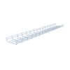 NavePoint Wire Mesh Cable Tray, Electro Zinc Plated, Silver Steel,