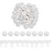 GOMAKERER 1 Yard White Braid Trim with Buttonhole, 15mm Width