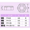 POSH M5 900055-S2 Motorcycle Goods Lock Nut, Stainless Steel, 2
