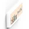 Global Designs Joyeux Noel Snowy Street Scene Festive Standing Wooden