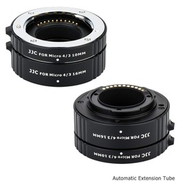 JJC Tubo de Extemsion Adaptador de Lente Macro con Enfoque Automático para Cámara Olympus OM-D E-M1 Mark III E-M5 E-M10 Mark III E-M1X,Panasonic Lumix G9 G7 G85 G95 GX85 GX9 GX8 GX7 GH6 GH5 GH5S GH4