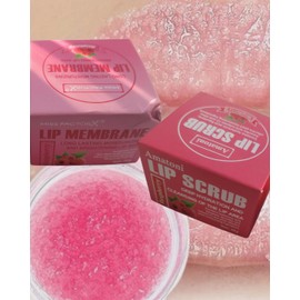 Klovis Lip Scrub & Lip Balm Duo – Exfoliating & Moisturizing Sugar Scrub for Dry, Chapped Lips, Gentle Lip Exfoliator for Smooth, Soft Lips-