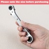 LEONTOOL Valve Key Wrench, Square Ratchet Wrench, Reversible Ratchet Wrench,