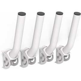 Universal Antenna Mount, 11" J Pole & Wall-Mounted Mounting Bracket for Outdoor Access Point CPE, TV Antenna, Wireless Bridge, Weather Station, Starlink Signal/WiFi Extender (4)