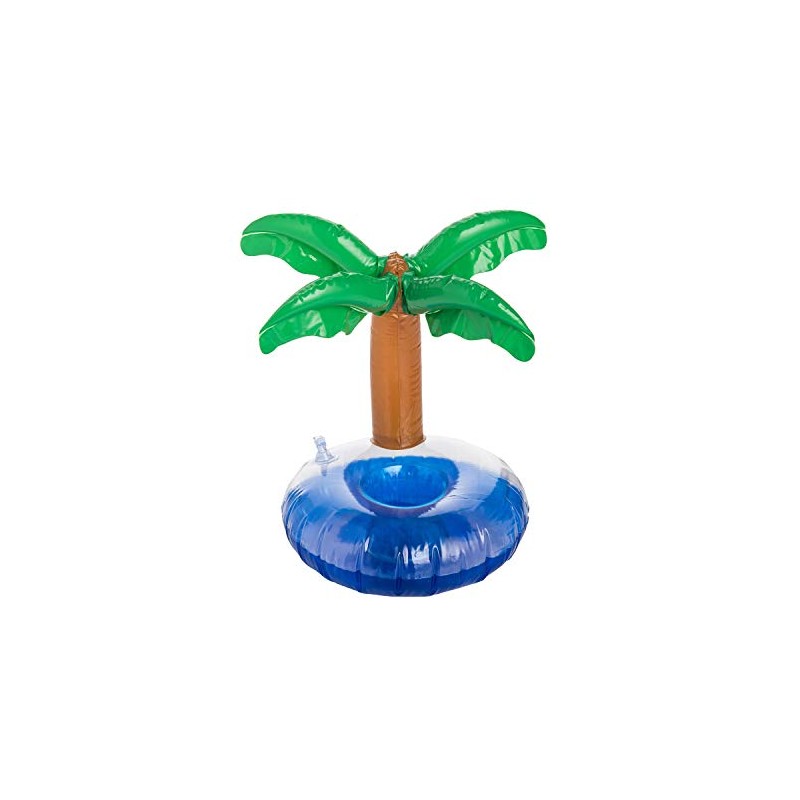 Beachcombers 8.5" Inflatable Palm Tree Drink Holder Blue
