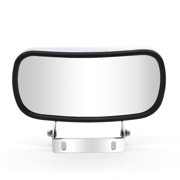 Adanz Stainless Steel Rectangular Convex Mirror fit for Cars Trucks