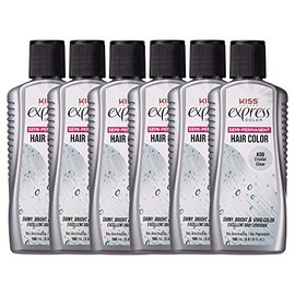 Kiss Express Color #K00 Semi-Permanent Crystal Clear 3.5oz (6 Pack)