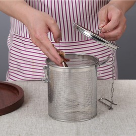 1pc Stainless Steel Brine Basket Strainer Basket Spice Strainer Brine Filter Basket
