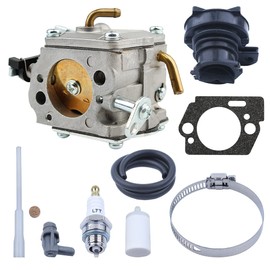 Mtanlo Carburetor Carb Intake Manifold Kit For Husqvarna 365 372XP X-Torq Chainsaw Parts, Carburetor For Walbro RWJ-4, Carb Gasket kit with Fuel Filter Gas Line Impulse Line Spark Plug