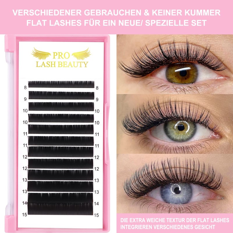 Individual Eyelashes, 0.15 0.20 Eyelash Extensions, 1:1 Eyelash Extension, Flat
