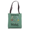 No Rest for the Wicket Funny Croquet Game Graphic Tote