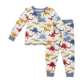 Mud Pie Baby Boy Dinosaur Pajama Set, Dino, 9-12 Months