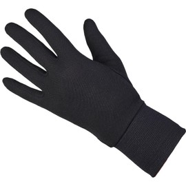 Areco Herren Seidenhandschuh/Seidenunterziehhandschuhe Handschuhe, Schwarz, Gr. 10