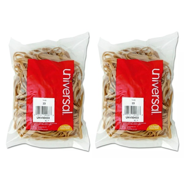 Universal Rubber Bands Size 33 0.04" Gauge Beige, 4 oz