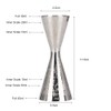 Double Cocktail Jigger,Double Cocktail Measuring Cup,Stainless Steel Jigger Bar,Measuring Cup