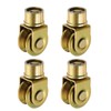 uxcell 1.9 Inch Sliding Gate Wheels, 4Pcs 360-Degree Rotatable V